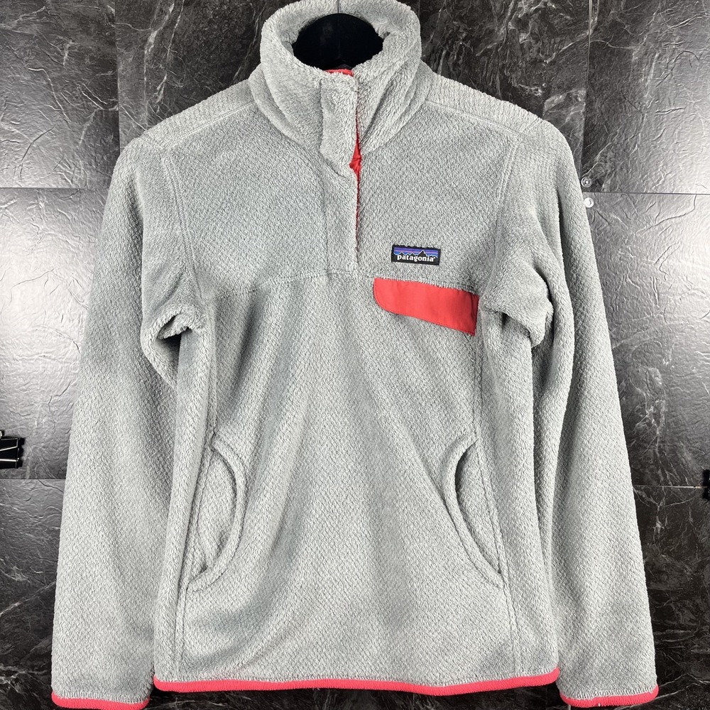 Patagonia Women's Grey Re-Tool Snap Fleece Sweatshirt XS